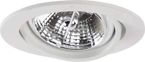 Zestaw 6 nowoczesnych reflektorów wpuszczanych białych z możliwością regulacji AR70 - Cisco