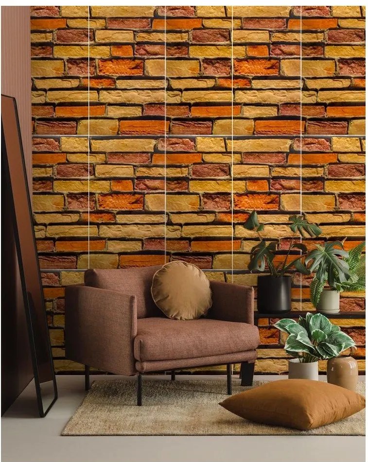 Płytki samoprzylepne zestaw na ścianę 6 szt. 30x60 cm Brick Wall – SP TREND
