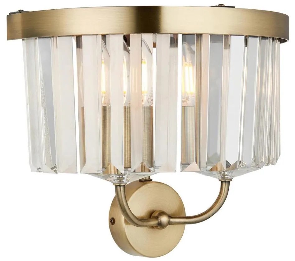 Endon 106450 - Kinkiet CHESTERFIELD 2xE14/6W/230V mosiądz