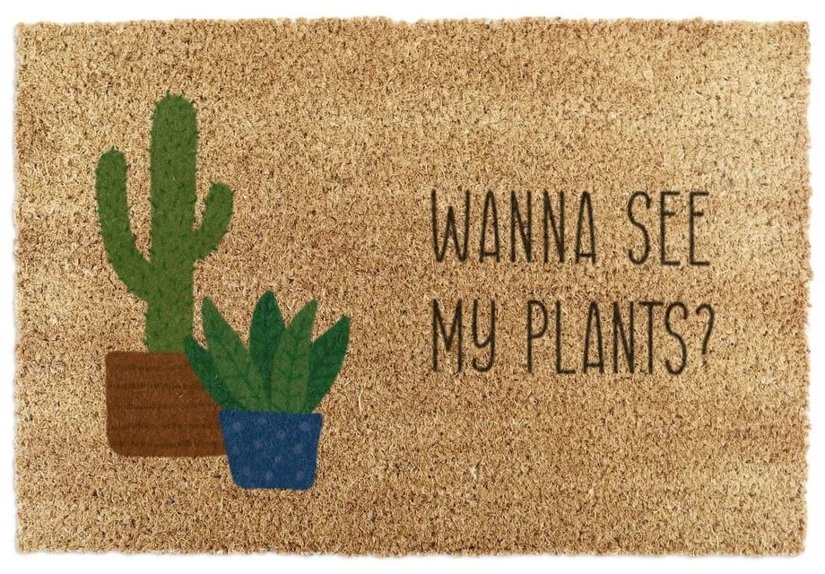 Wycieraczka z włókna kokosowego 40x60 cm Wanna See My Plants – Artsy Doormats