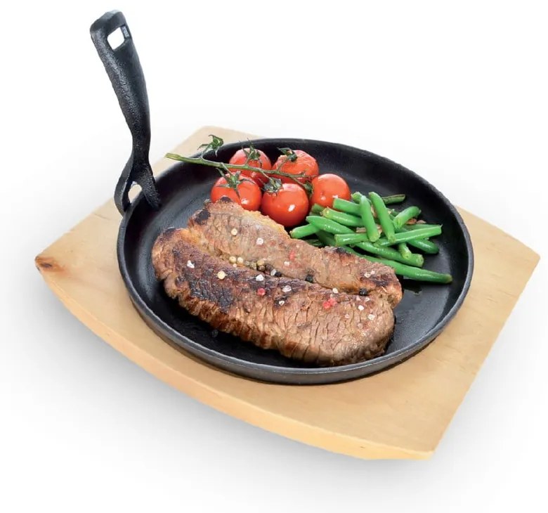 Żeliwna patelnia do grillowania z odpinaną rączką ø 22 cm LITINA – Orion