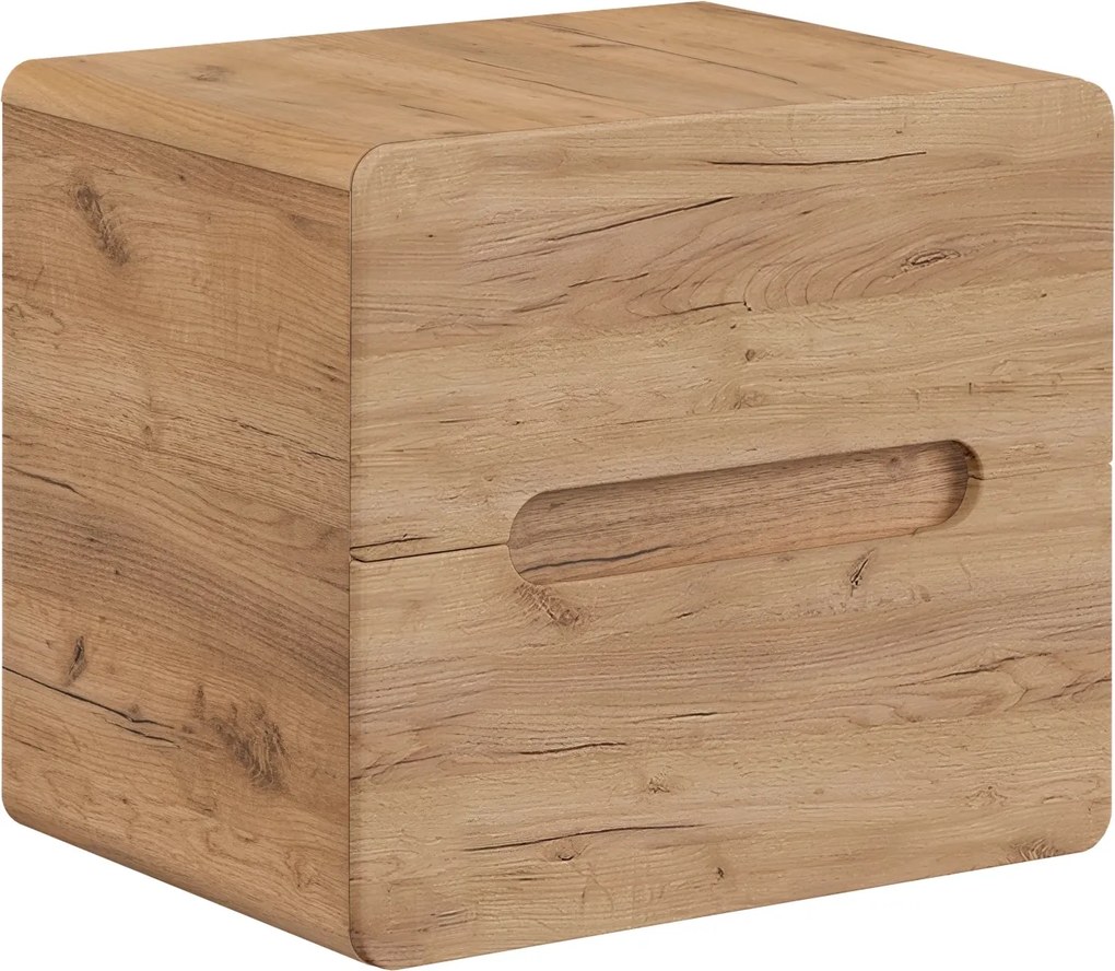 Szafka łazienkowa pod umywalkę nablatową 60 cm, Aruba 828 FSC, dąb craft złoty