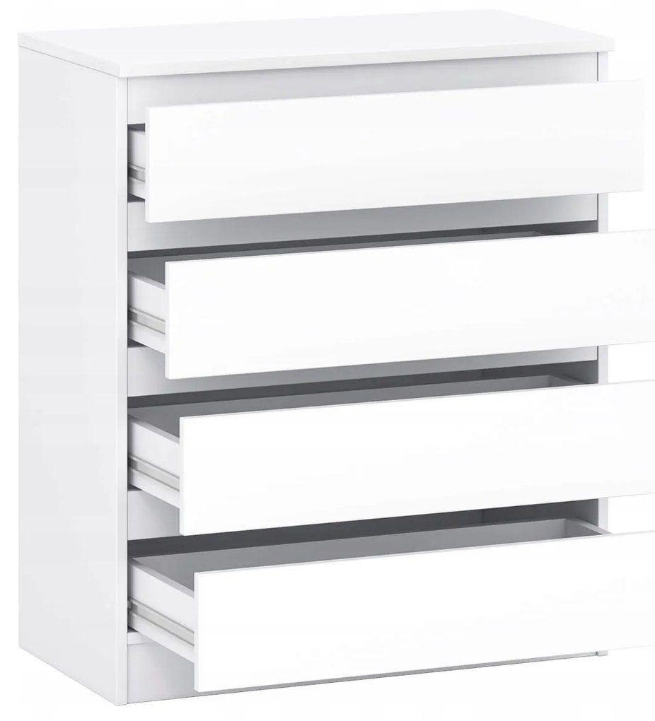 Komoda 4s do sypialni garderoby salonu kolor biały 73 cm