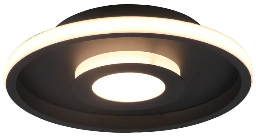 Metalowa lampa sufitowa LED w kolorze matowej czerni ø 30 cm Ascari – Trio