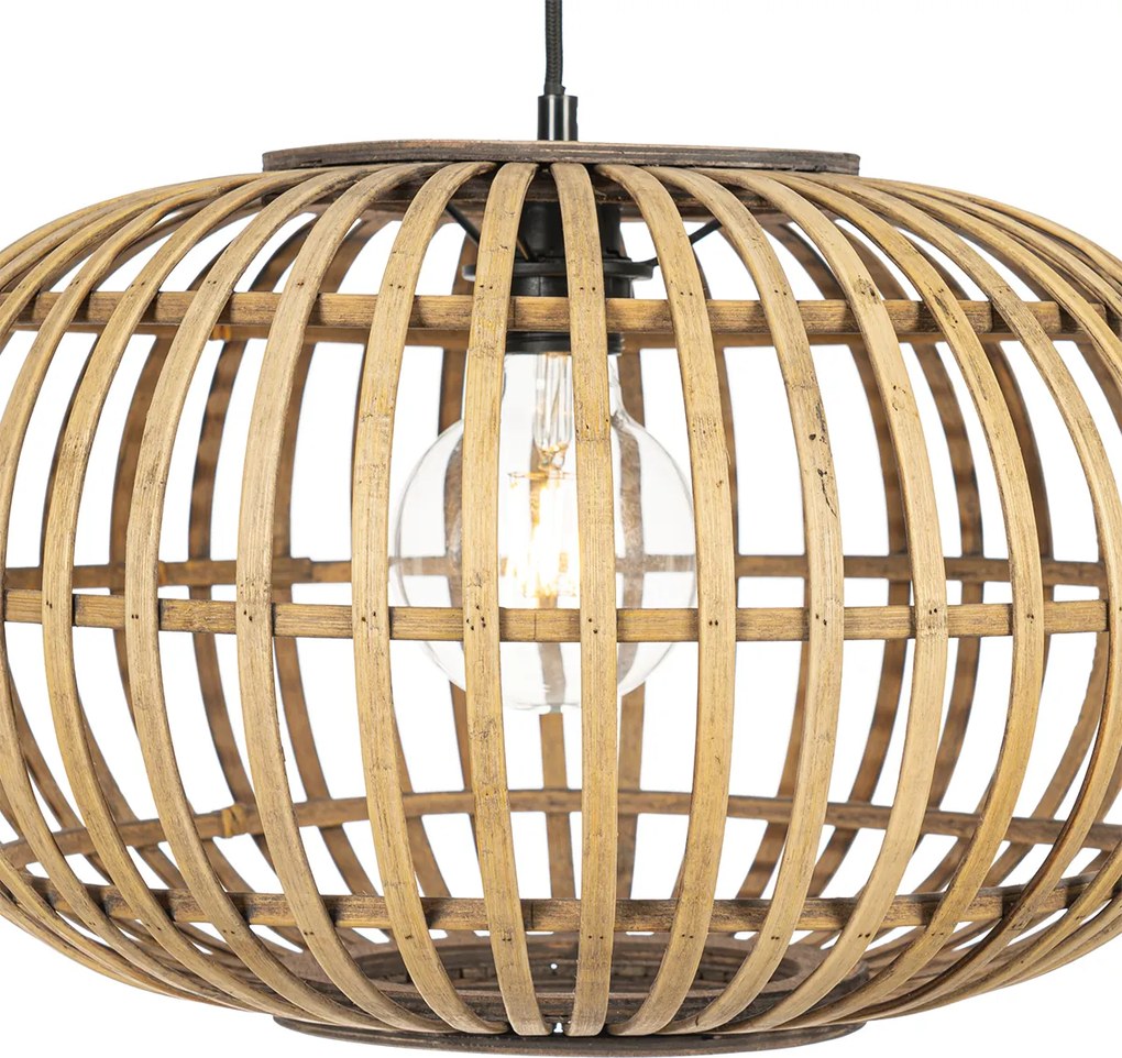 Orientalna lampa wisząca bambusowa 44 cm - Amira