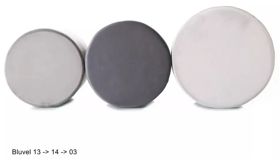 PUF DOTI B VELVET SZARY BLUVEL 13 FI38 SIGNAL