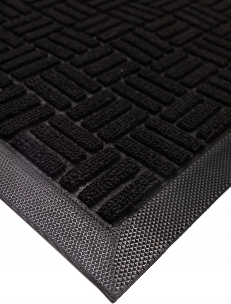 Wycieraczka 45x75cm materiałowa z gumowym spodem i krawędziami estetyczna