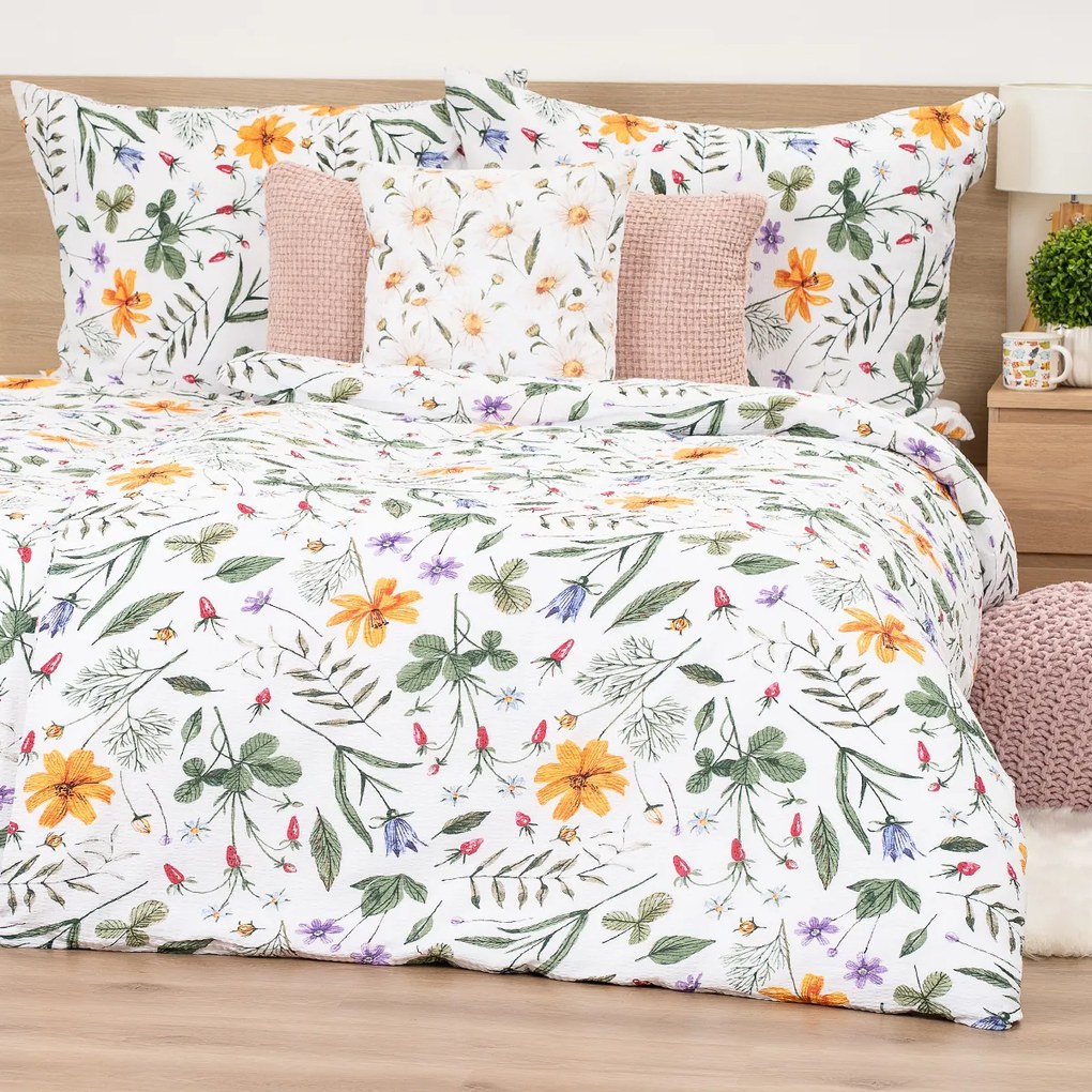 4Home Pościel z kory Wildflower Bliss, 140 x 220 cm, 70 x 90 cm