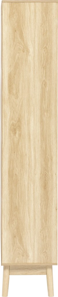 Regał na książki nieregularne półki wnęki ABANA, 80 x 30 x 160 cm