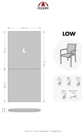 LIVING 5703 niski - zestaw 6 sztuk - poduszek na fotele i krzesła