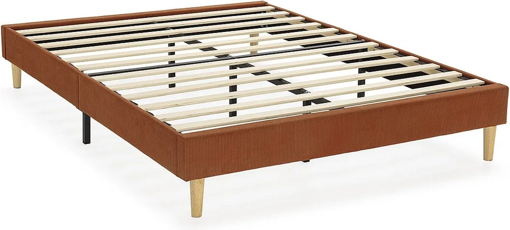 Podstawa kolumny tapicerowana Bari 140x200 cm Czerwona