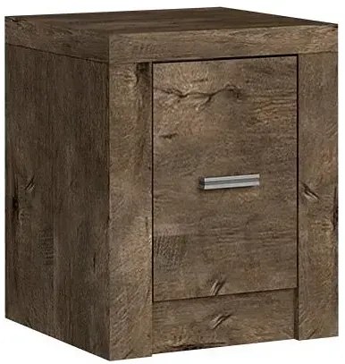 Komplet mebli do sypialni w dekorze jesion ciemny C8-N42