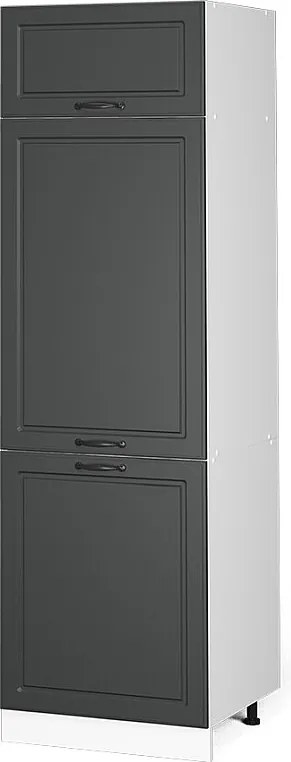 Szafka na lodówkę antracytowy domek wiejski 60x57.2x206.8 r-line