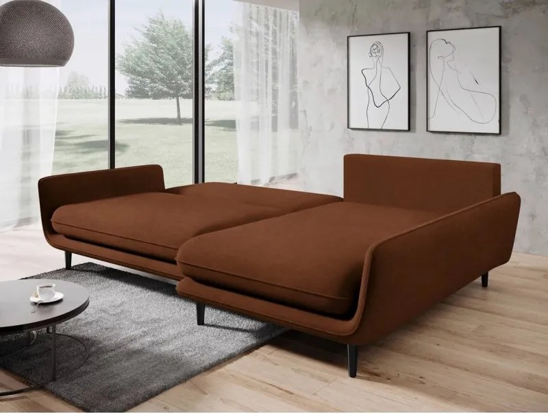 Narożnik SOLANO funkcja spania pojemnik poduszki WERSAL