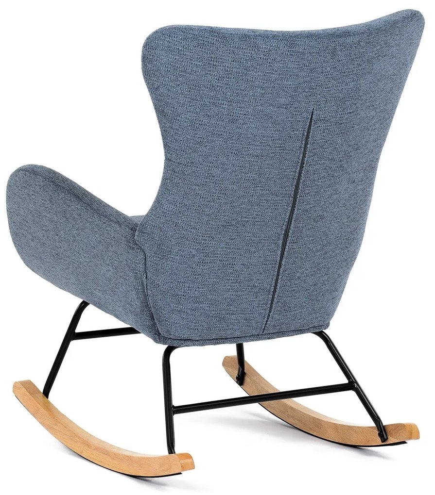 Fotel bujany BLUE2, niebieski
