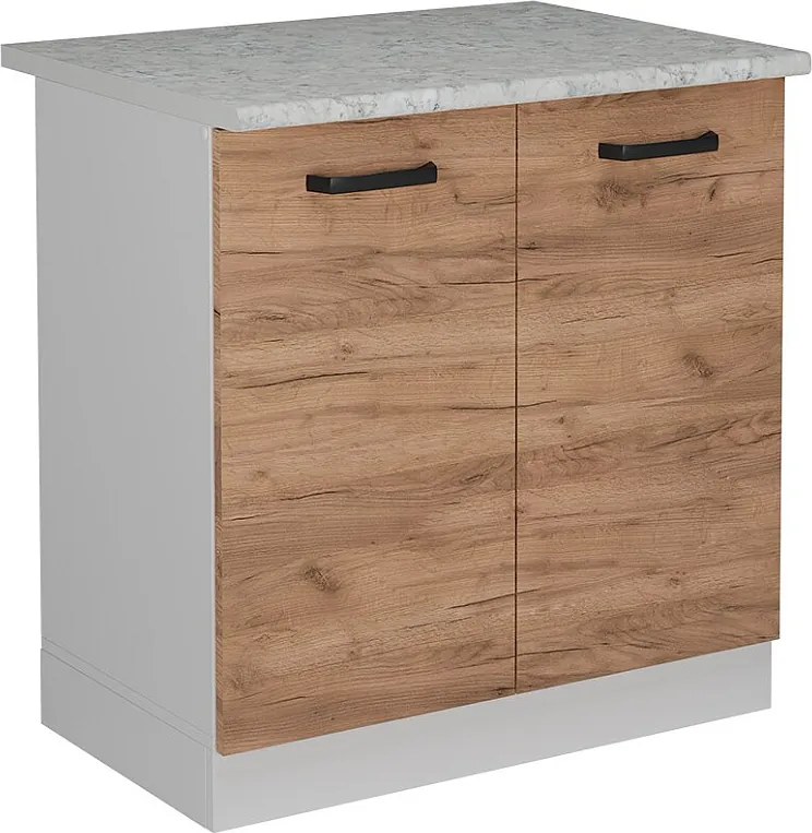 Szafka pod zlew złoty dąb energetyczny 80x60x81.6 r-line