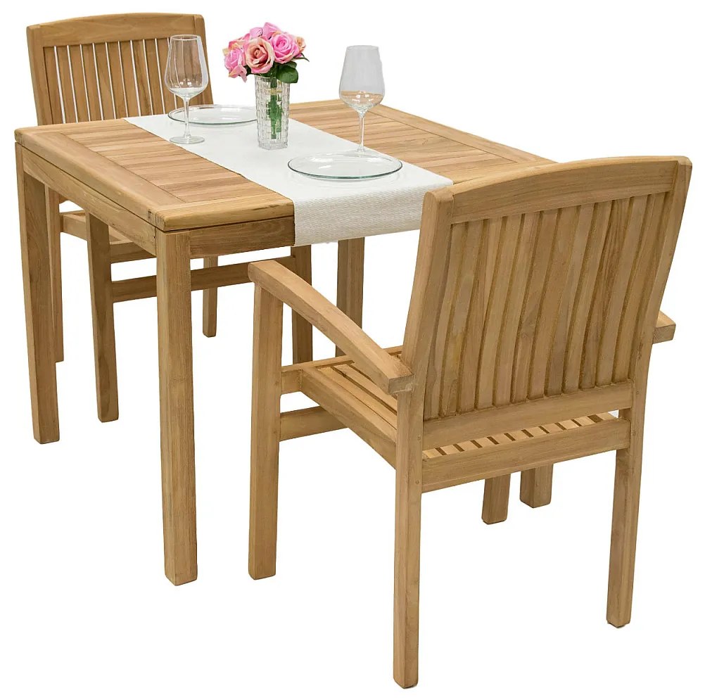 Zestaw ogrodowy teak HARMONY QUATRO 1+2