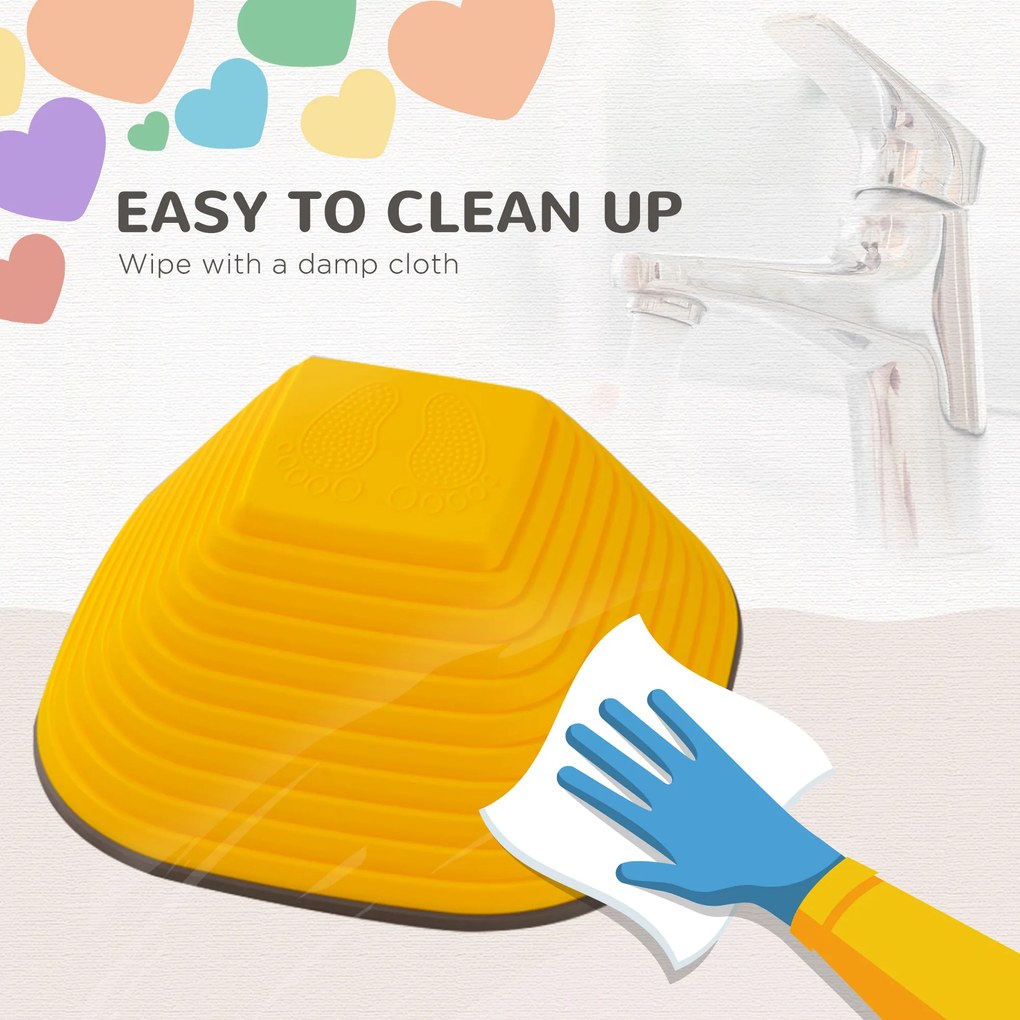 AIYAPLAY Kamienie do Balansowania dla Dzieci, 6 Sztuk, Antypoślizgowe, Na Przeszkody, Do Rozwoju Motorycznego, Plastikowe, Kolorowe