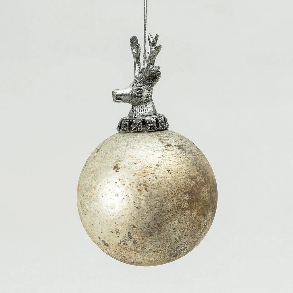 Bombka szklana Royal Deer Matte 10x10x16 cm