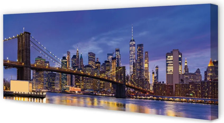 Obraz canvas na ścianę Most w Blasku Zachodzącego Słońca