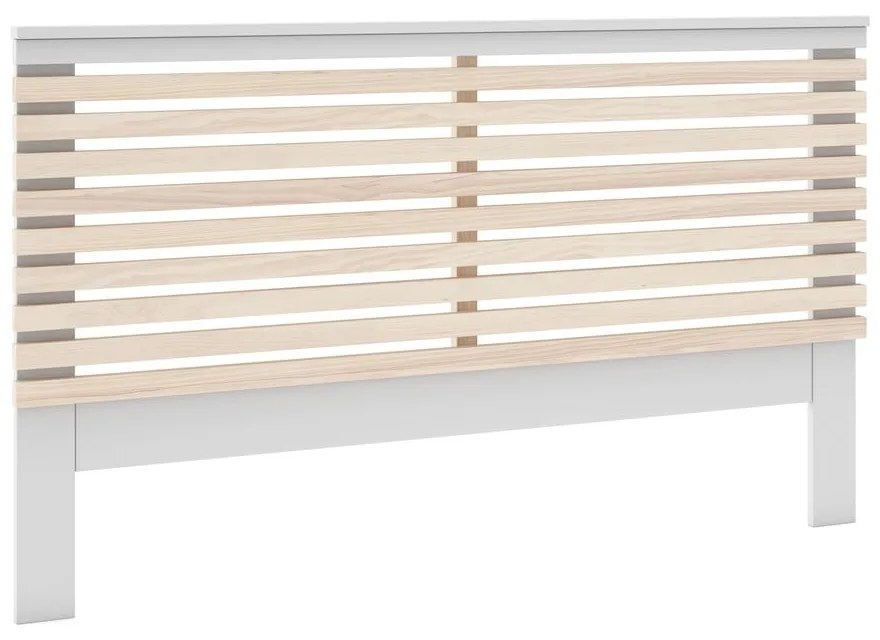 Biały zagłówek w dekorze sosny 146x100 cm Campus – Marckeric