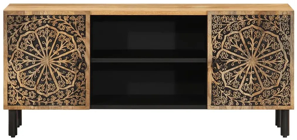 Drewniana szafka RTV na metalowych nóżkach S5-R90