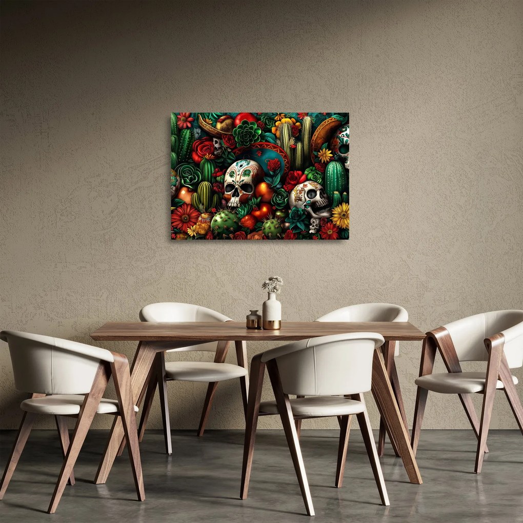 Obraz na szkle - Meksykańska koncepcja (70x50 cm)