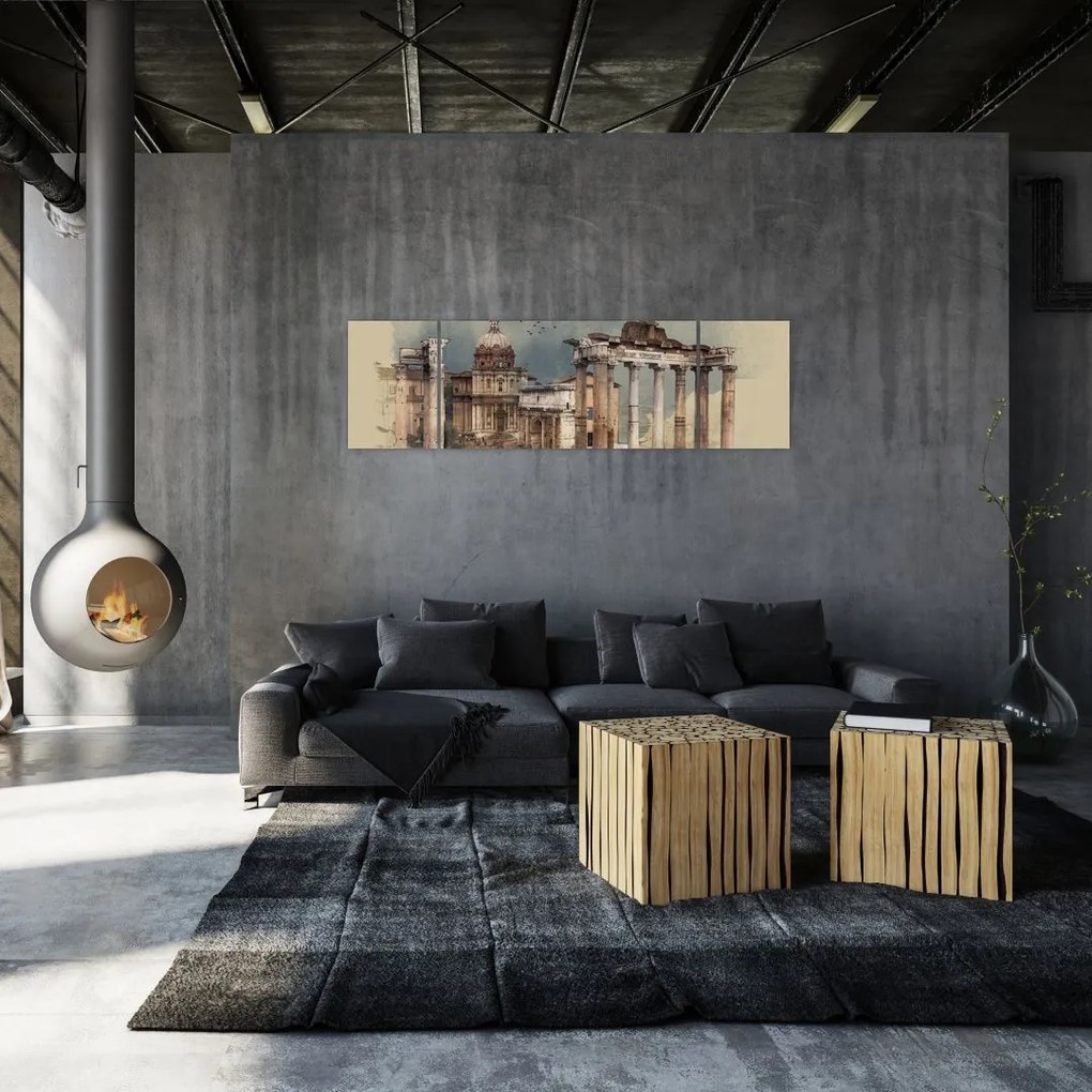 Obraz - Forum Romanum, Rzym, Włochy (170x50 cm)
