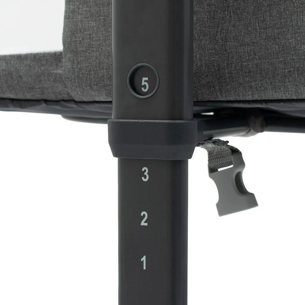 Baby Mix Łóżeczko dostawkowe Rose szare, 84 x 80 x 52 cm