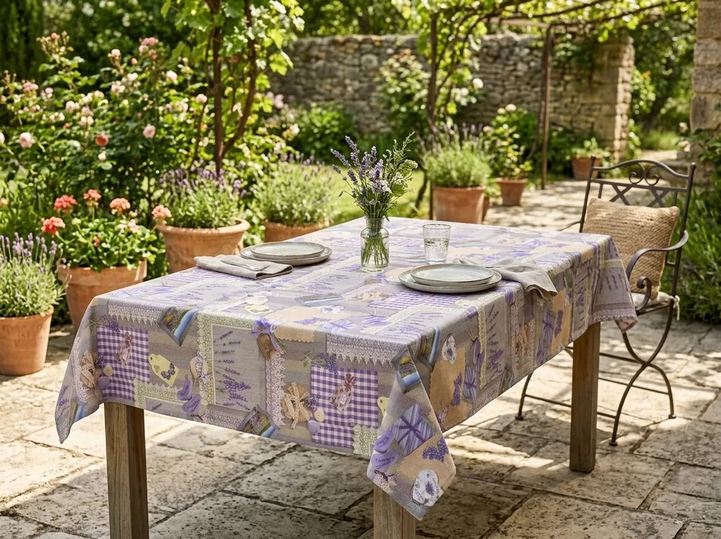 Obrus PVC LAVENDA 120x140 cm, kolorowy