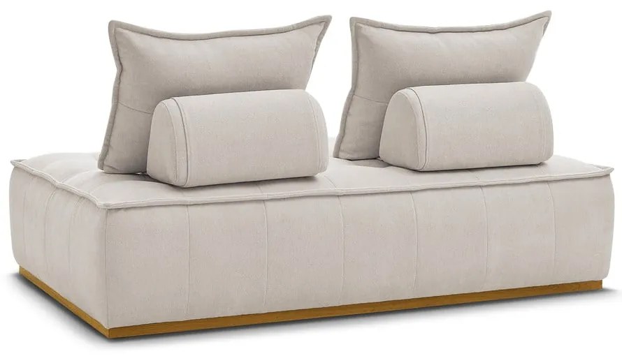 Beżowa sofa z tkaniny szenilowej 175 cm Elisa – Bobochic Paris