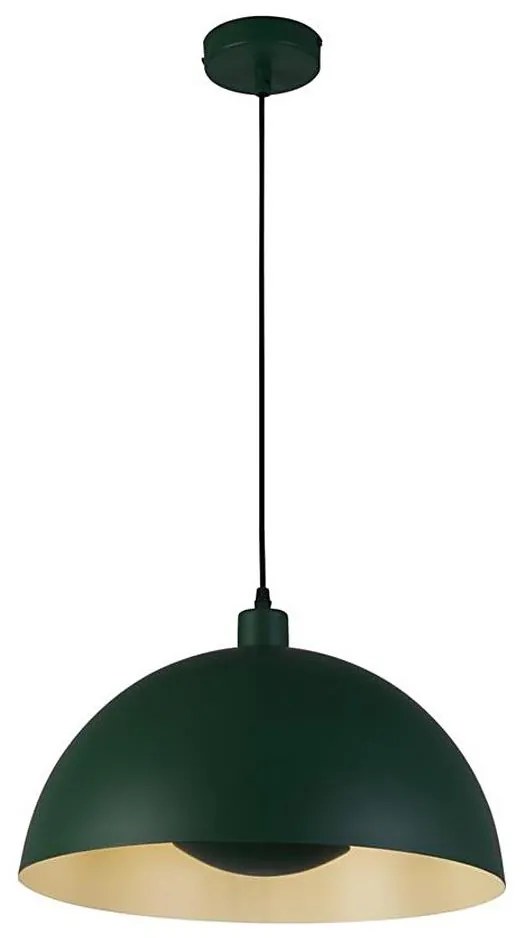 Searchlight 35410GR - Lampa wisząca na lince MARS 1xE27/60W/230V Ø 25 cm zielona