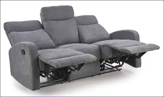 Sofa trzyosobowa rozkładana popielata D5-Z96