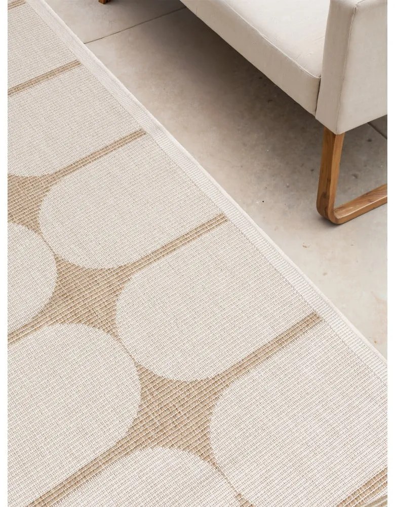 Chodnik odpowiedni na zewnątrz w beżowo-śmietankowym kolorze 80x250 cm Duet Bowen – NORTHRUGS