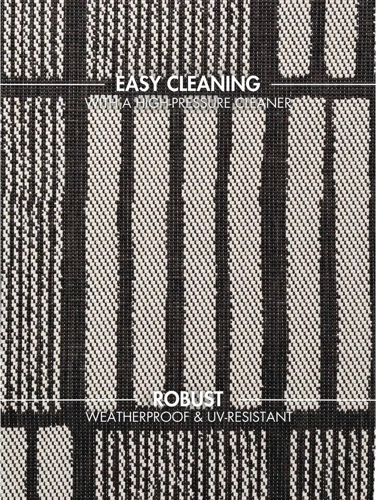 Czarny/kremowy dywan odpowiedni na zewnątrz 120x170 cm Haringey Allington – Ted Baker