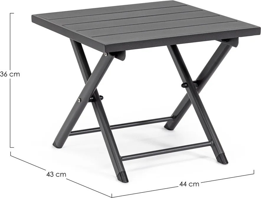 Aluminiowy stolik ogrodowy 43x44 cm Taylor – Bizzotto