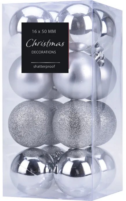 Bombki choinkowe, Ø 5 cm, 16 sztuk