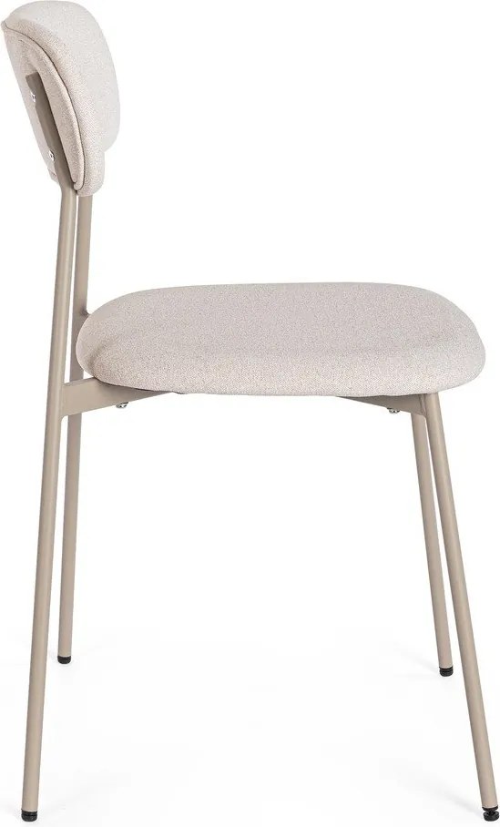 Szarobrązowe tapicerowane krzesło Inka – Yes Everyday