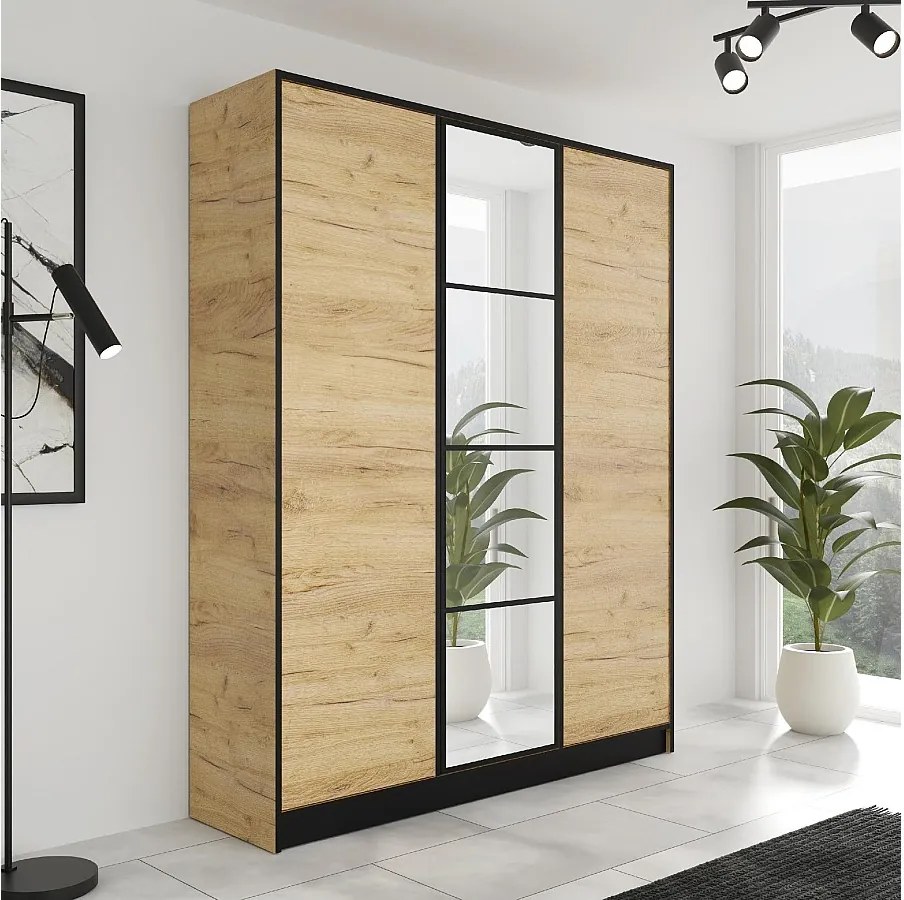 Szafa EDEN 3D M1 Dąb Craft Złoty