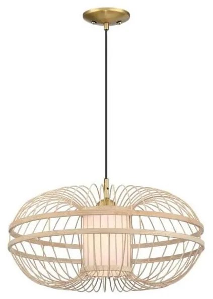 Westinghouse 61255 - Żyrandol na lince TULCEA 1xE27/60W/230V bambus