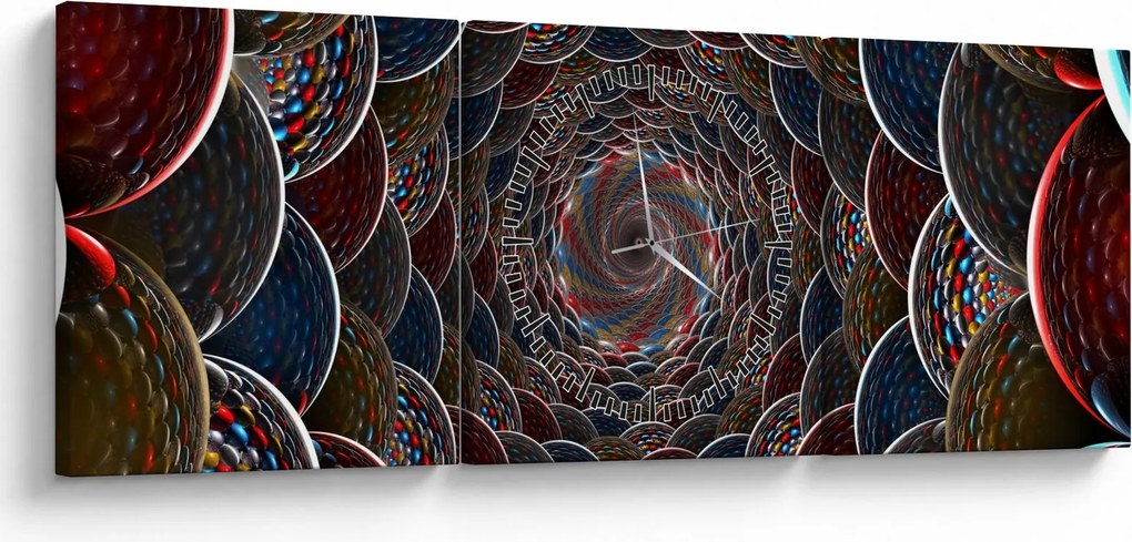 Obraz - Wir (z zegarem) (90x30 cm)