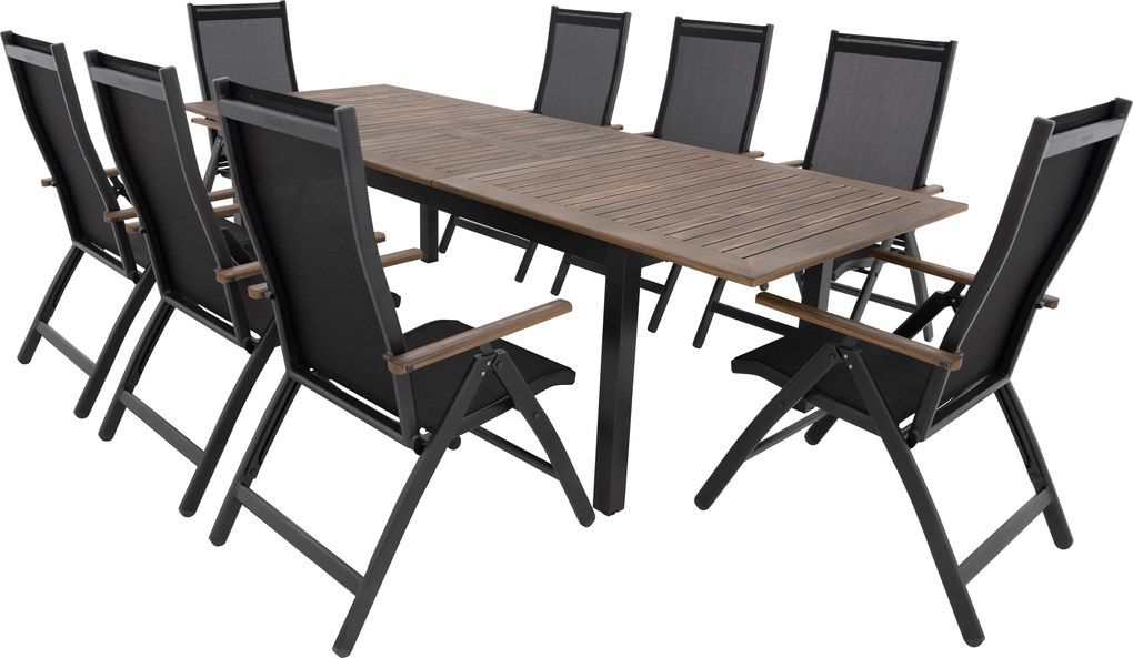 Doppler EXPERT WOOD Plus ogrodowy zestaw wypoczynkowy 8+1