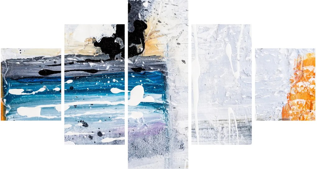 Obraz - Abstrakcyjne pociągnięcia (125x70 cm)