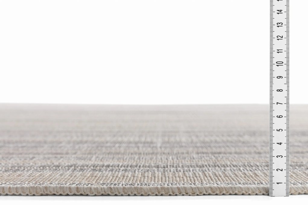 Dywan zewnętrzny Finn Linie jasne szare 80 cm x 220 cm