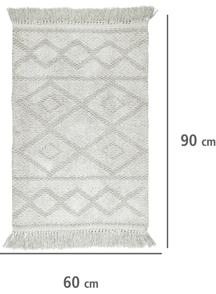 Dywanik łazienkowy z organicznej bawełny, 60 x 90 cm, WENKO