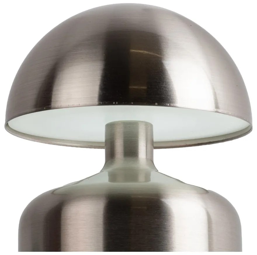 Szara lampa stołowa LED (wys. 15 cm) Impetu – Leitmotiv
