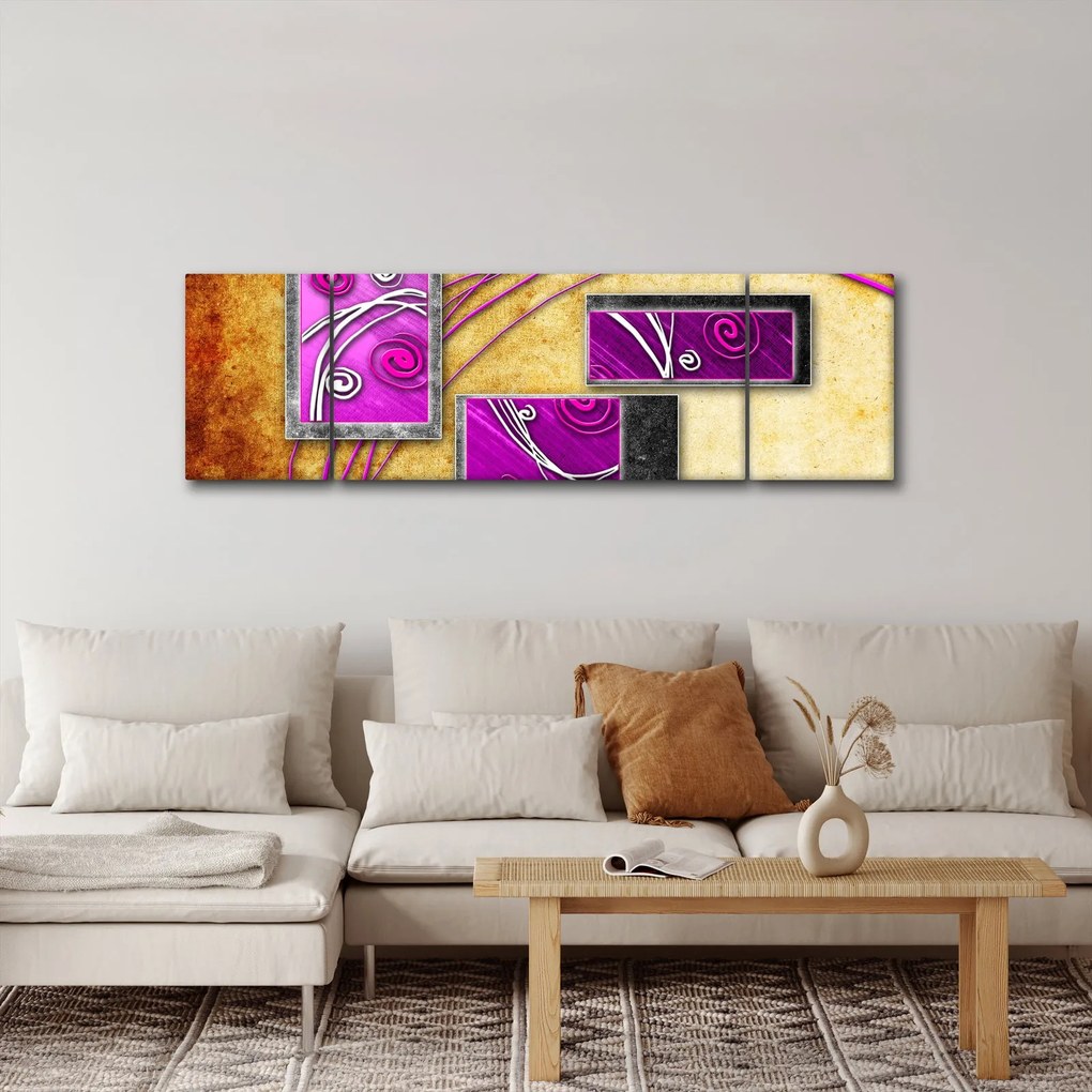 Obraz abstrakcji (170x50 cm)