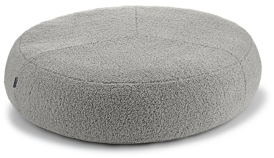 Szare legowisko dla psów z materiału bouclé ø 70 cm Senso Pouffe Pebble S/M – MiaCara