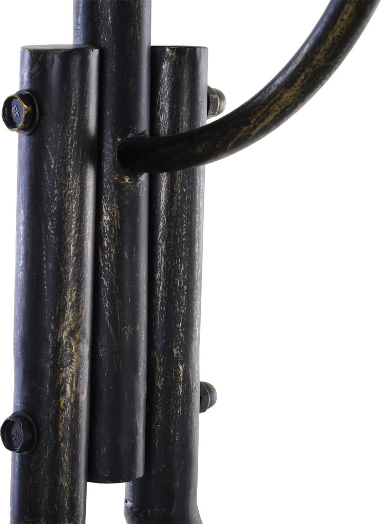 Outsunny Huśtawka Ogrodowa Ławka w Stylu Vintage, Design w Odcieniach Mosiądzu, 167 cm x 123 cm x 175 cm