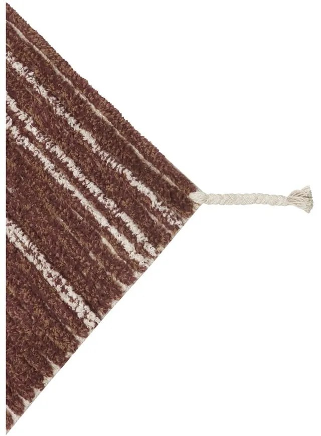 Ceglasty bawełniany dywan 80x140 cm Twin Toffee – Lorena Canals